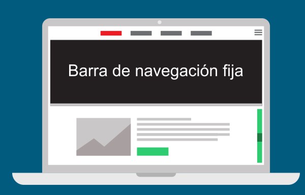 Crear un barra de navegación superior fija