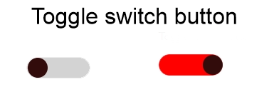 Toggle Switch Button o Botón deslizante simple