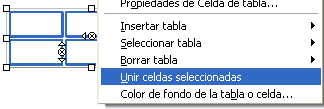 Unir celdas