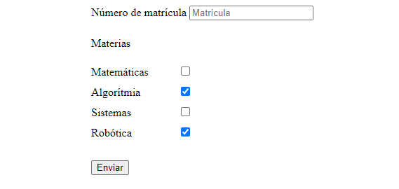 Ejercicios formularios