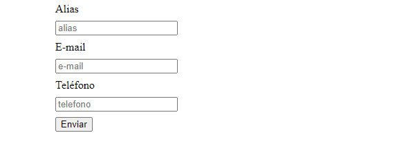 Ejercicios formularios