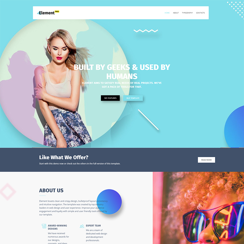 Free Responsive Design Agency Template Website Template